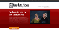 Desktop Screenshot of freedomhouseministry.com